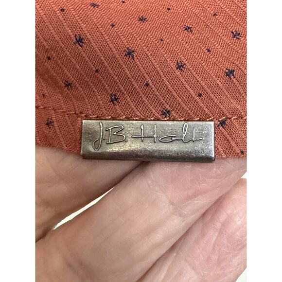 JB Holt Men's Long Sleeve Standard Fit Size XL Brown Navy Blue Flip Cuff - Picture 5 of 14